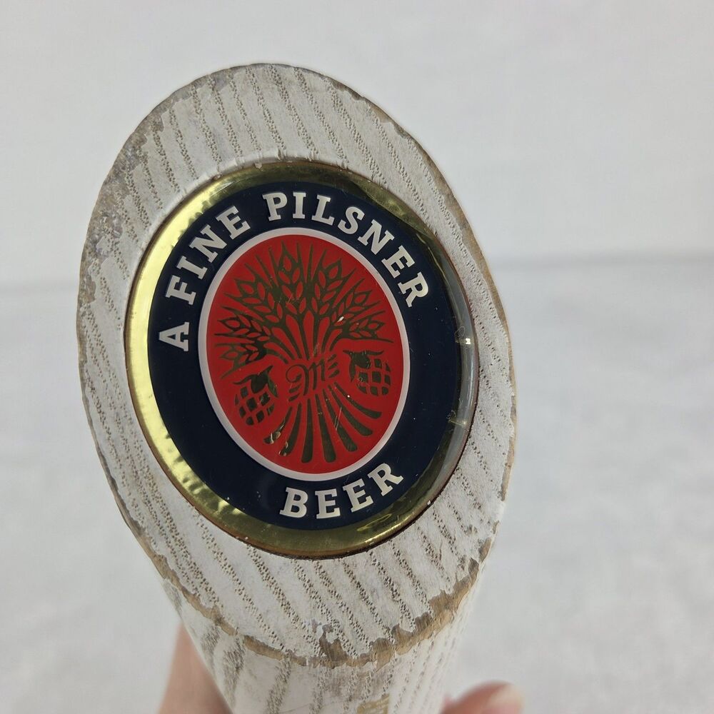 Vintage Miller Lite Original Pilsner Draft Beer Tap Handle White Wood - Picture 10 of 10